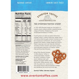 Everton Butter Toffee Pretzels, Vanilla Bean Flavor (4 oz bag, 6-pack) Gourmet Artisan Toffee Covered Pretzels, Sweet & Salty Mini Pretzel Snacks, Small Batch Crafted