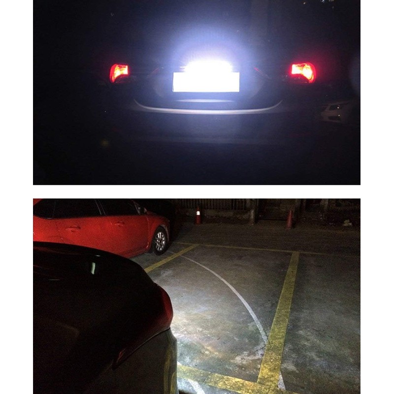 iJDMTOY 35-074-White License Plate Frame Mount 12V 24-SMD High Power