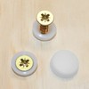Snap-On Two Piece Dome Screw Cover Caps - Pack of
