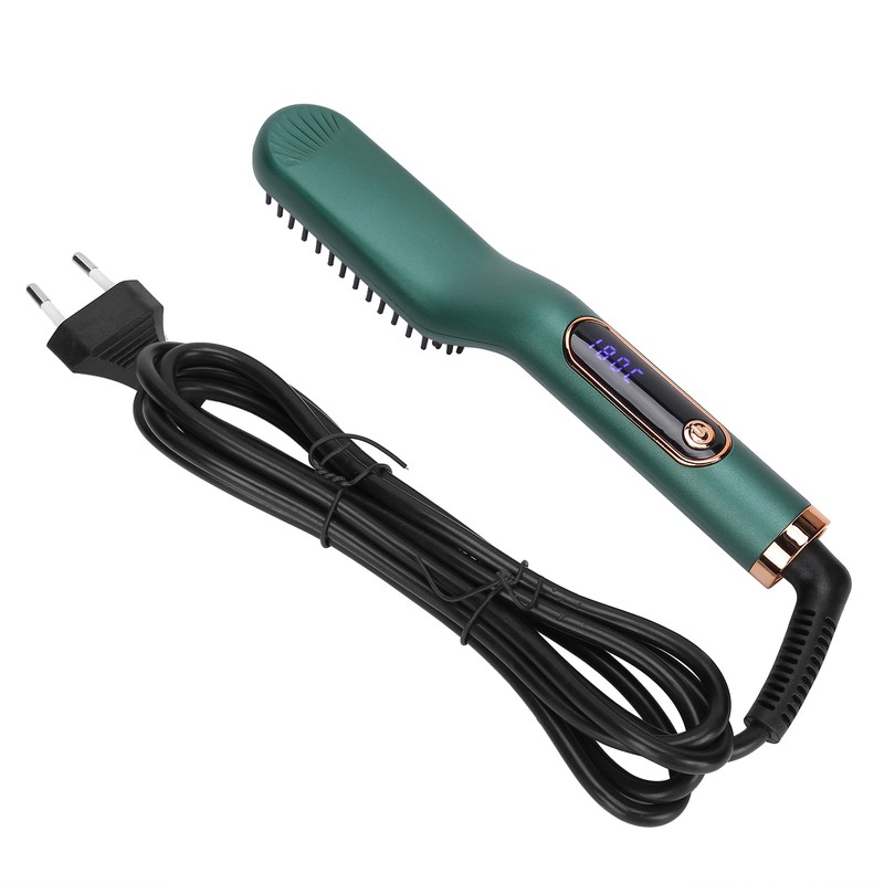 Beard Straightener Electric Digital Beard Straightening Comb for Men 110‑240V