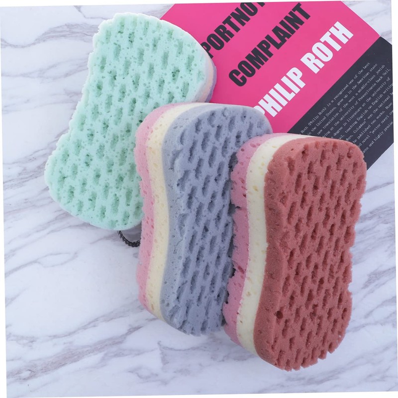Baluue Bath Sponge Set 3 Pack of Body Sponges Gentle