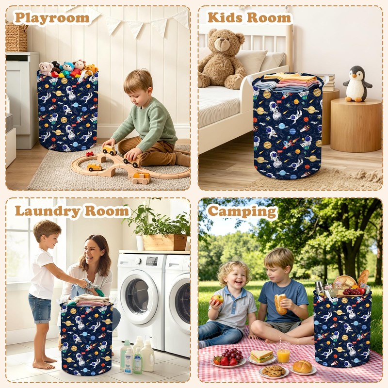 Laundry Basket Collapsible Laundry Hamper Storage Baskets Bins with Handle