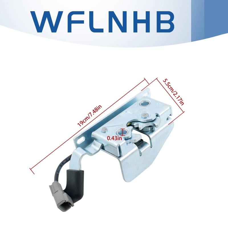 WFLNHB 7109661 Front Door Latch with Sensor Replacement for Bobcat