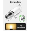 UNILAMP 2W E12 LED Night Light Bulb, Mini Type B