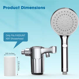 FASDUNT 20-Stage Shower Filter Replacement Cartridge