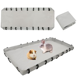 Guinea Pig Cage Liners,Washable Guinea Pig Bedding with Tarp Bottom for C&C Grids,Reusable Guinea Pig Mat ,Waterproof Guinea Pig Pee Pads,Cage Liners for Guinea Pig,Bunny,Hamster,Rabbit (56"x27"x4")