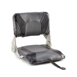 DeckMate Compact Folding Fishing Seat - Charcoal and Black