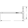 KS Tools 158.5104 3 Way T-handle hex key wrench 4