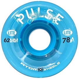 Atom Skates Outdoor Quad Roller Wheels 78A Atom Pulse Lite 62x33 Blue / 1 Pack - 4 Wheels