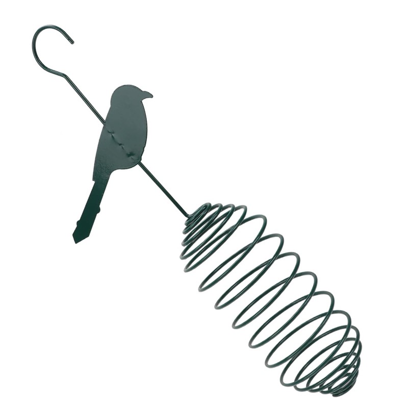 ORFOFE 2pcs Bird Feeder Hanging Pendant Metal Suet Cage Birds
