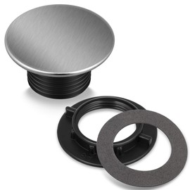 Kitchen Faucet Hole Cover Stainless Steel, Premium Sink Tap Hole Cover, Brushed Stainless Steel