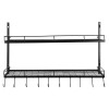 Pot and Pan Rack Organizer Hanger Storage Wall Holder Kitchen
