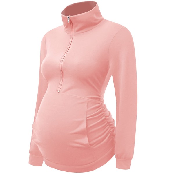 DEBELLY Maternity Casual Activewear Women Long Sleeve Sweatshirt Comfy Pregnancy