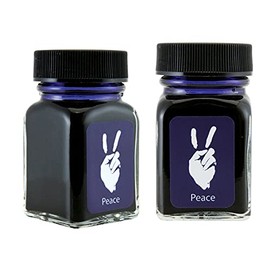Monteverde 60ml Emotions Fountain Pen Ink Bottle (30ml Peace Blue G309PU Ink Bottle - Pack of 2)