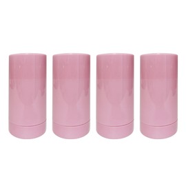 ZTTCDI 4 Pack 1oz Pink Deodorant Containers 30ml Empty Plastic Twist Up Filling Stick Tube Bottom-Fill Deodorant Bottles Refillable Lip Balm Tube for DIY Cosmetic Lotion Bar Sunscreen Lip Balm Crayon