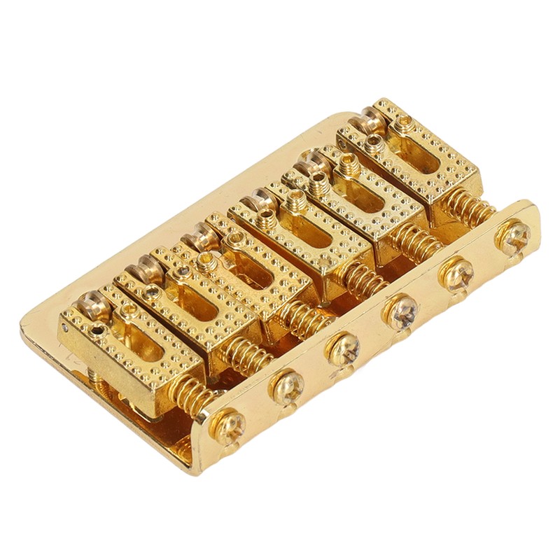 Electric Guitar Bridge 6 Strings 65mm Glossy Metal Guitar Hardtail