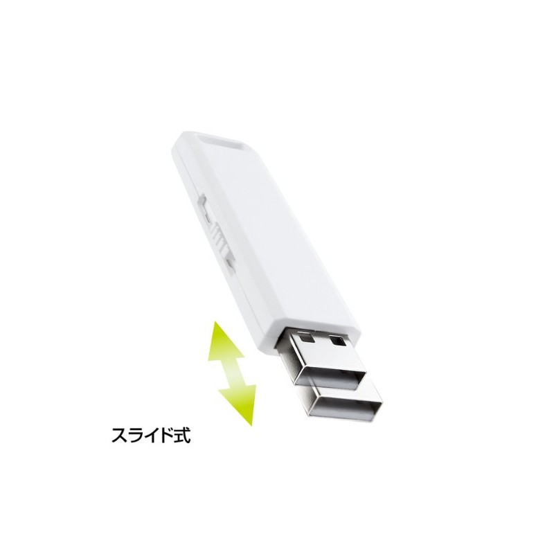 サンワサプライ(Sanwa Supply) USB2.0 メモリ 2GB ホワイト UFD-SL2GWN
