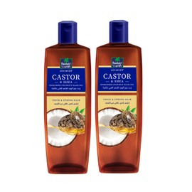 Parachute Advansed Castor & Shea Enriched Coconut Hair Oil| Castor Hair Oil| 10x Stronger Hair| For Thick, Soft & Nourished Hair| 10.1 Fl.oz | Pack of 2