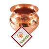 NAISHA Indian 100% Copper Kalash, Lota for Puja Wedding Purpose Temple Decoration 500 ML (10 CM, Height)