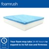 FoamRush 4" x 20" x 30" Gel Memory Foam Bench