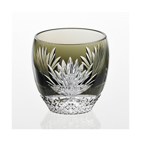 Kagami Crystal Kiriko Cold Sake Glass Tsukishita Bijin (T535-2763-BLK)