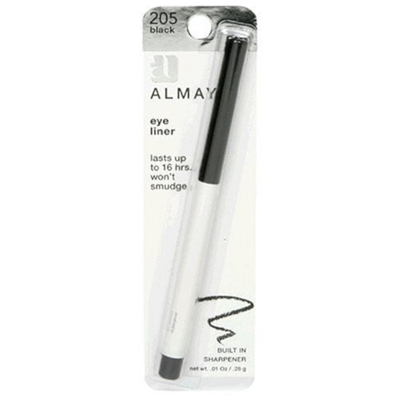 Almay Eyeliner with Built In Sharpener, Black 205, 0.01-Ounce Packages