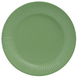 PRO NAPPE - Ref 79220i - 20 Plates - Diameter 23 cm - Cardboard - Olive Green