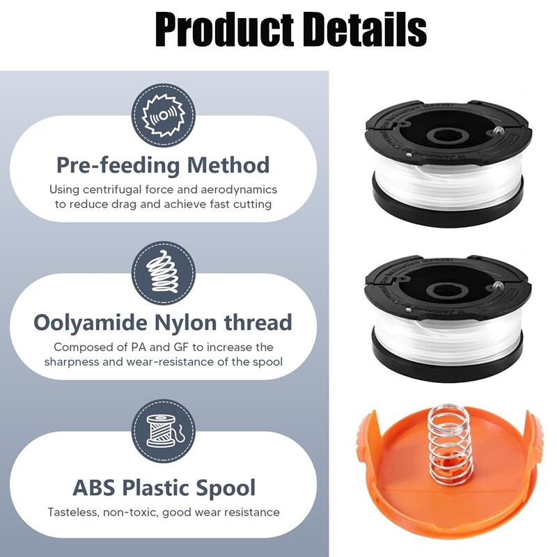 3 PCS Black And Decker Strimmer Spool, Strimmer Spool for