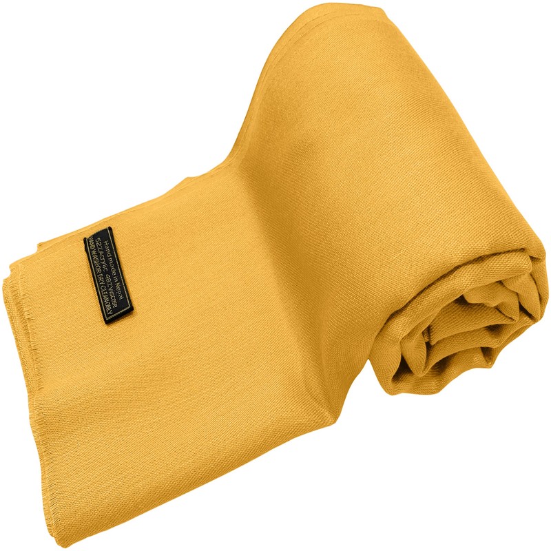 CJ Apparel Women's Plain Design Pashmina Scarf, Princeton Orange, Unit
