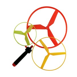 jameitop® 6 x Flying Gyro Game - Colourful Helicopter Propellers & Flying Saucers | Perfect Party Bag for Children's Birthdays, Tombola, Party & Outdoor Fun