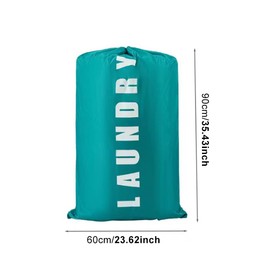 2-Pack Extra Large Travel Laundry Bag with Drawstring | 24" x 36" Durable Rip-Stop Dirty Clothes Bag | Perfect for Travel, Bathroom, Home, or Dormitory (Blue & Pink)