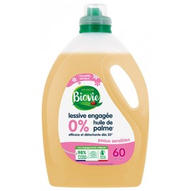 Biovie Lessive Engagée Peaux Sensibles 3 L