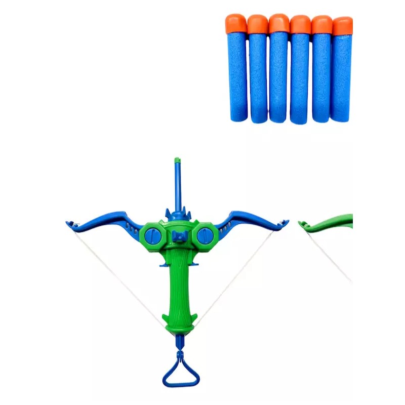 just pretending Cross Bow with Darts, platic color green includes