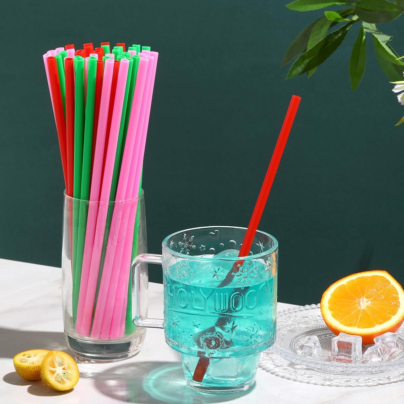Heart shaped beverage straw, pink heart shape, 50-100 cute plastic