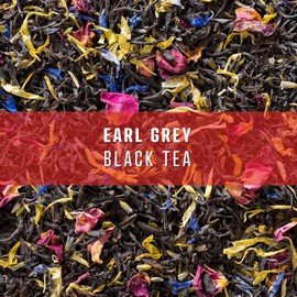 Elevate Tea EARL GREY BLACK TEA, Loose Leaf Tea Blend, 90 servings, 3-Pack of 3 Ounce Pouches, Caffeine Level: High