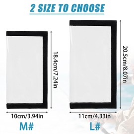 Fishing Lure Wraps 10Packs Durable Clear PVC Lure Covers Keeps Fishing Safe Easily See Lures Fishing Hook Covers Bait Storage Keeps Children, Pets and Fishermen (Black, 10pcs L)