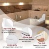 Spidfee Shower Splash Guard Kit, Large Splash Guards for Bathtub
