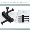 Angle Simple Swivel Towel Hook Matte Black, SUS 304 Stainless