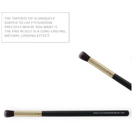 F.A.R.A.H® Small Flat Blending Brush 165E (Black) – Precision Vegan Makeup Brush for Seamless Application