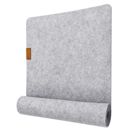 Auckpure Felt Table Runners - Washable Place Mats - 30 cm x 100 cm - Decorative Table Covers with Leather Labels - Suitable for Kitchen, Indoor and Outdoor Use