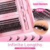 Lash Clusters Kit 240Pcs 30D 40D Individual Lash Extensions, DIY
