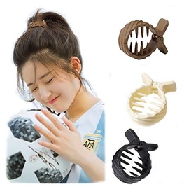 Shark Hair Clips Medium Size Hair Clamps for Girls Matte Hair Claw Clips for Ponytail Hairpin Non Slip Jaw Clips for Hair Styling Accessories for Women 3Pcs