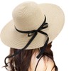 FunYun Sonnenhüte Floppy Faltbare Bowknot große breite Krempe Stroh Damenhüte