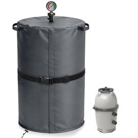 YZNKLXF Universal Pool Filter Cover, Double-Layer Oxford Fabric Pool Equipment Cover, Waterproof UV Resistant Weatherproof Dustproof Cover with Adjustable Strap and Drawstring