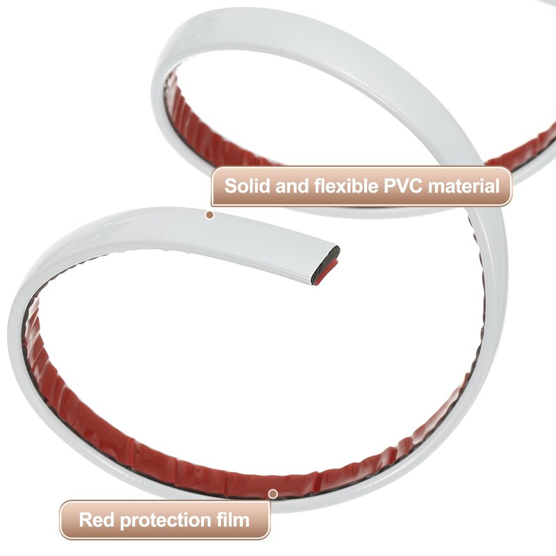 HARFINGTON Peel and Stick Molding Trim 30ft x 0.4" Flexible