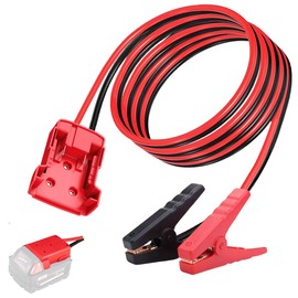 Jumper Cables Compatible with Milwaukee M18 Battery, 3.3FT 8AWG Portable Battery Jumper Starter Automotive Booster Cables Power for Car Jump Starting Using Tool