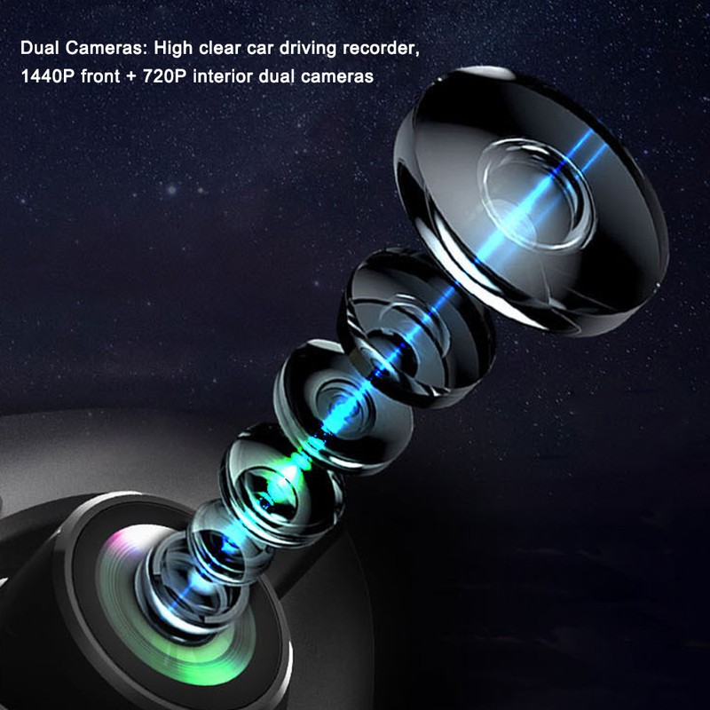 1080P DVR Dash Camera Front & Inside Dual Camera Car