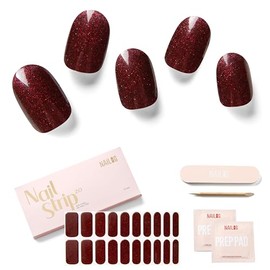 NAILOG Tiras De Gel Semicurado Para Uñas (20 Pegatinas/Envolturas Extra Largas) | Compre 2 Lámparas Get 1 Uv | Acabado En Gel Suave Brillante Y De Lar
