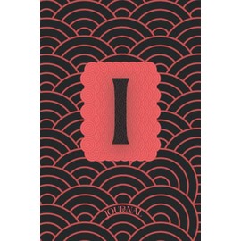 Asian Style Monogram Journal: Monogram initial I