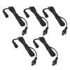 5pcs 4.9ft Deck Light Extension Cable IP67 Waterproof Extension Cord